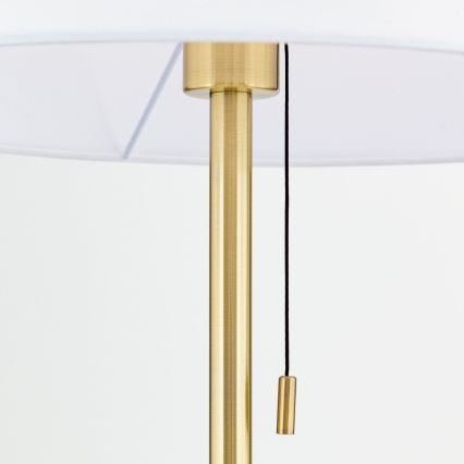 Grīdas stāvlampa LUDWIG 1xE27/40W/230V balta/zelta