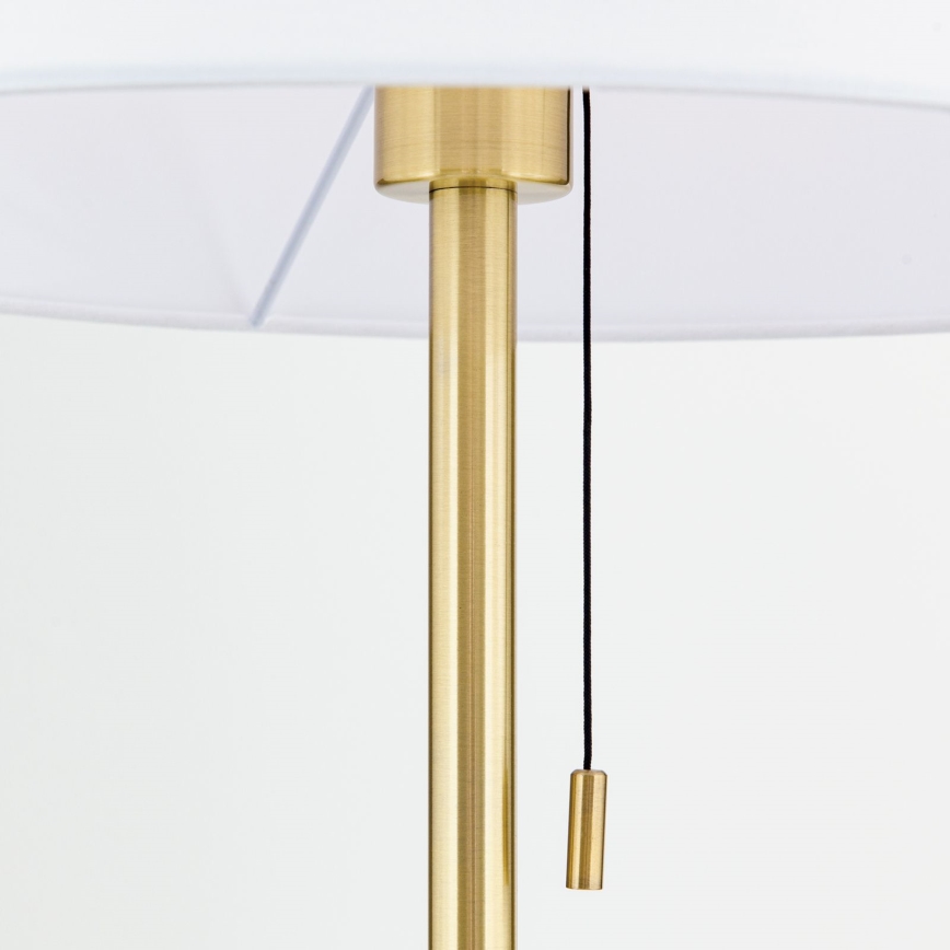Grīdas stāvlampa LUDWIG 1xE27/40W/230V balta/zelta