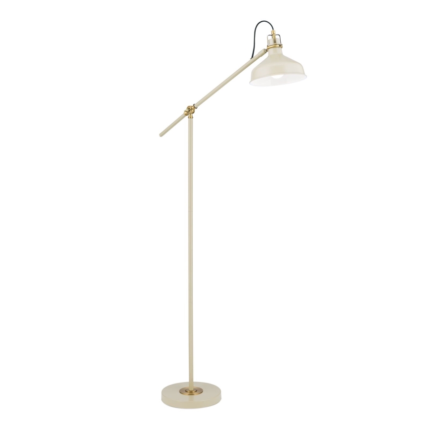 Grīdas stāvlampa SCHILLER 1xE27/40W/230V krēmkrāsa/bronza