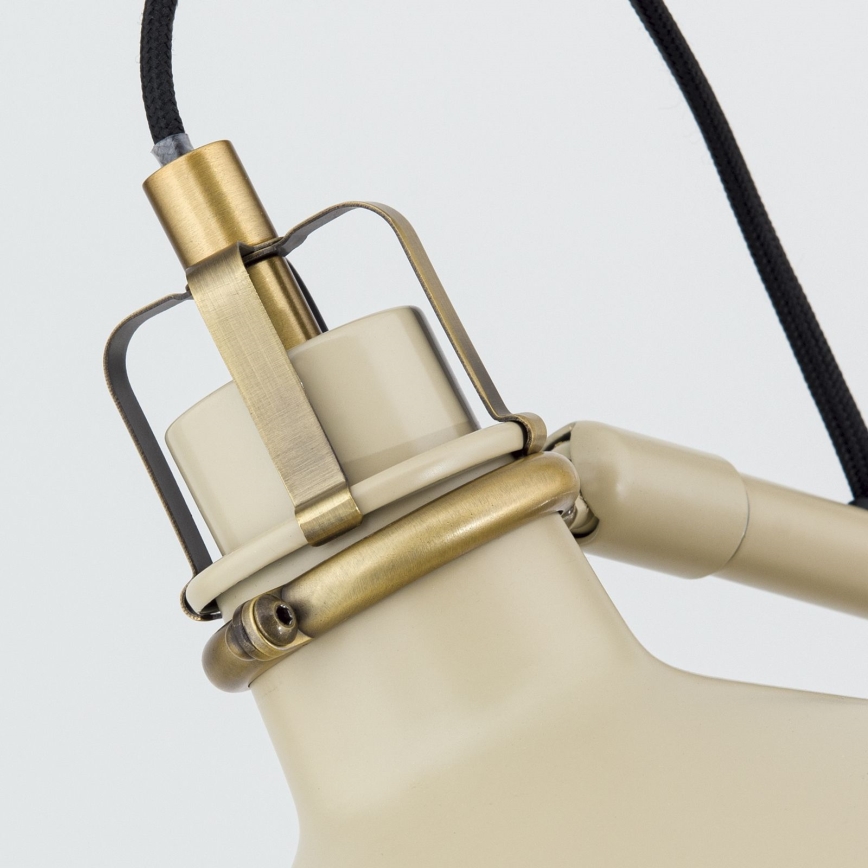 Grīdas stāvlampa SCHILLER 1xE27/40W/230V krēmkrāsa/bronza