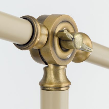 Grīdas stāvlampa SCHILLER 1xE27/40W/230V krēmkrāsa/bronza