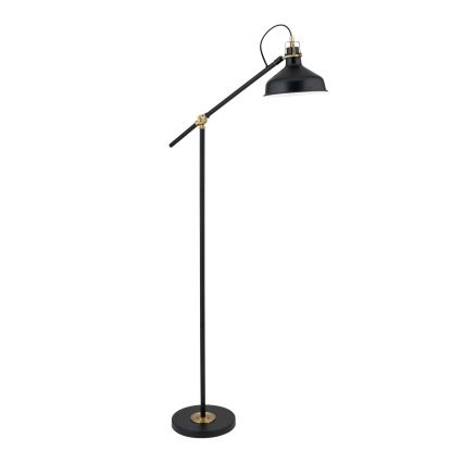 Grīdas stāvlampa SCHILLER 1xE27/40W/230V melna/bronza