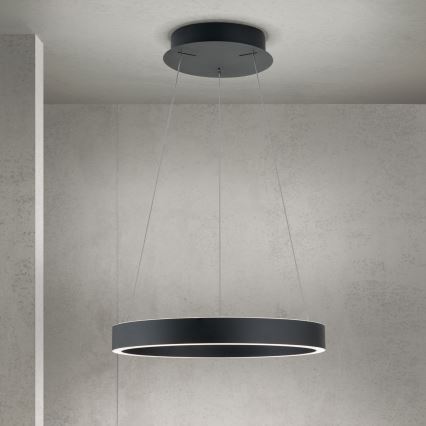 LED regulējamā piekaramā lampa ar kabeli KOLK LED/40W/230V 2700/3000/4000K Ø 40 cm melna