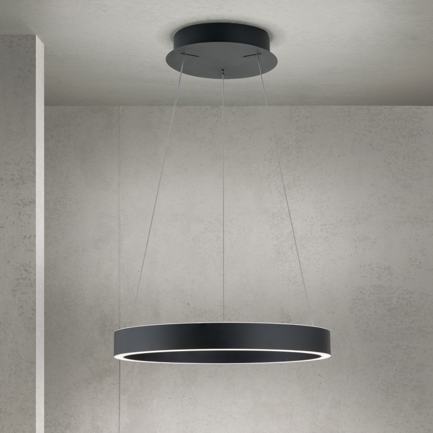 LED regulējamā piekaramā lampa ar kabeli KOLK LED/40W/230V 2700/3000/4000K Ø 40 cm melna