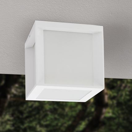 Āra gaismeklis HENRY 1xE27/15W/230V 16x16 cm IP44 balts