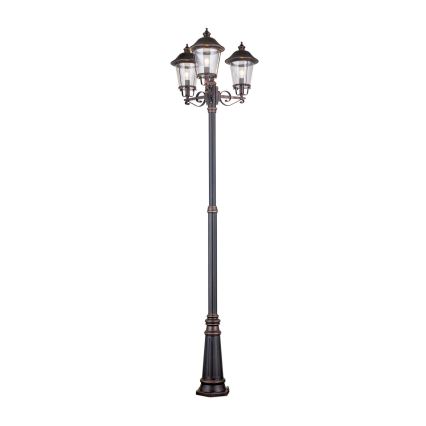 Āra lampa KENZO 3xE27/100W/230V IP44 bronza/patina