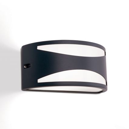 Āra sienas gaismeklis SHELL 1xE27/40W/230V IP54 antracīts