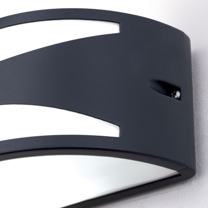 Āra sienas gaismeklis SHELL 1xE27/40W/230V IP54 antracīts