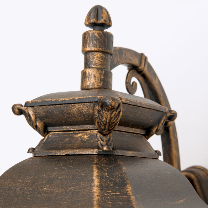 Āra sienas lampa AIKO 1xE27/60W/230V IP23 bronza/patina