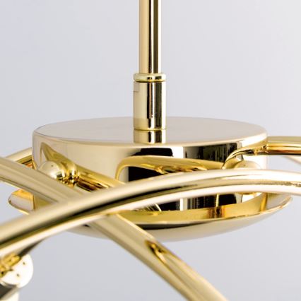 Lustra uz stieņa CARLA 8xG9/28W/230V zelta