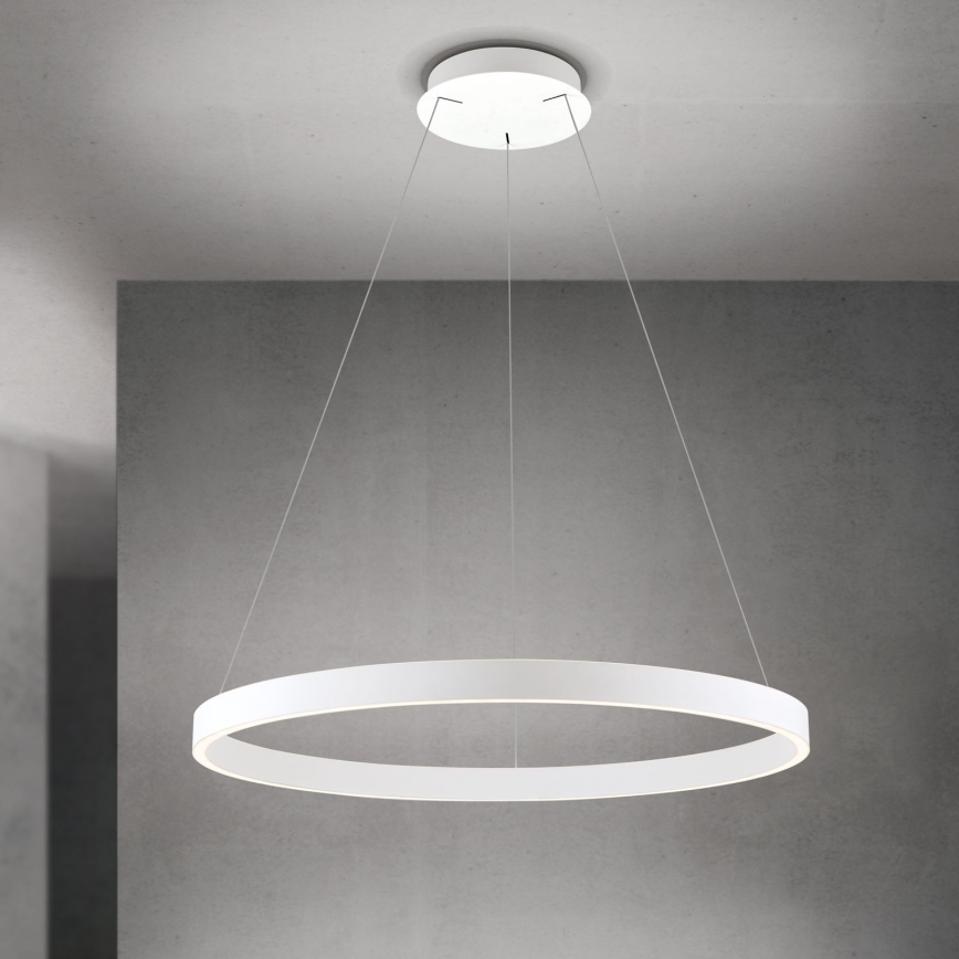 regulējama LED lustra uz kabeļa KOLK LED/80W/230V 2700/3000/4000K Ø 80 cm balta