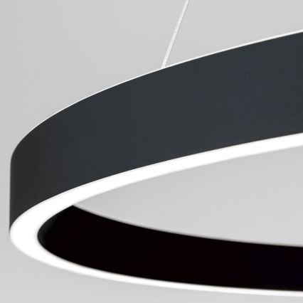 regulējama LED lustra uz troses KOLK LED/80W/230V 2700/3000/4000K Ø 80 cm, melna