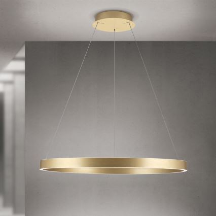 LED dimējama lustra uz kabeļa KOLK LED/80W/230V 2700/3000/4000K Ø 80 cm zelta