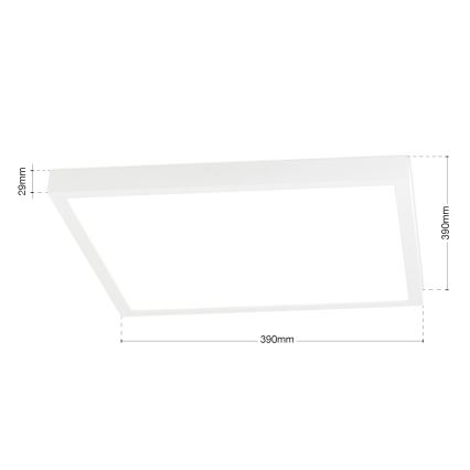 LED regulējamais griestu gaismeklis DISC LED/30W/230V 2700/3000/4000K 39x39 cm balts