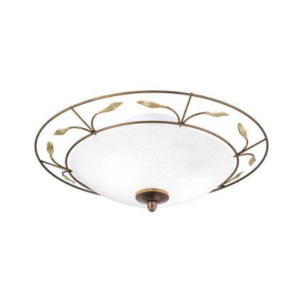 Griestu lampa LUCA 2xE14/40W/230V d. 40 cm bronza/patina