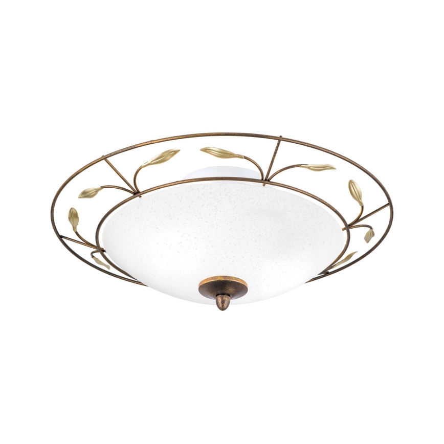 Griestu lampa LUCA 2xE14/40W/230V d. 40 cm bronza/patina