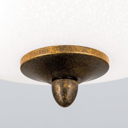 Griestu lampa LUCA 2xE14/40W/230V d. 40 cm bronza/patina