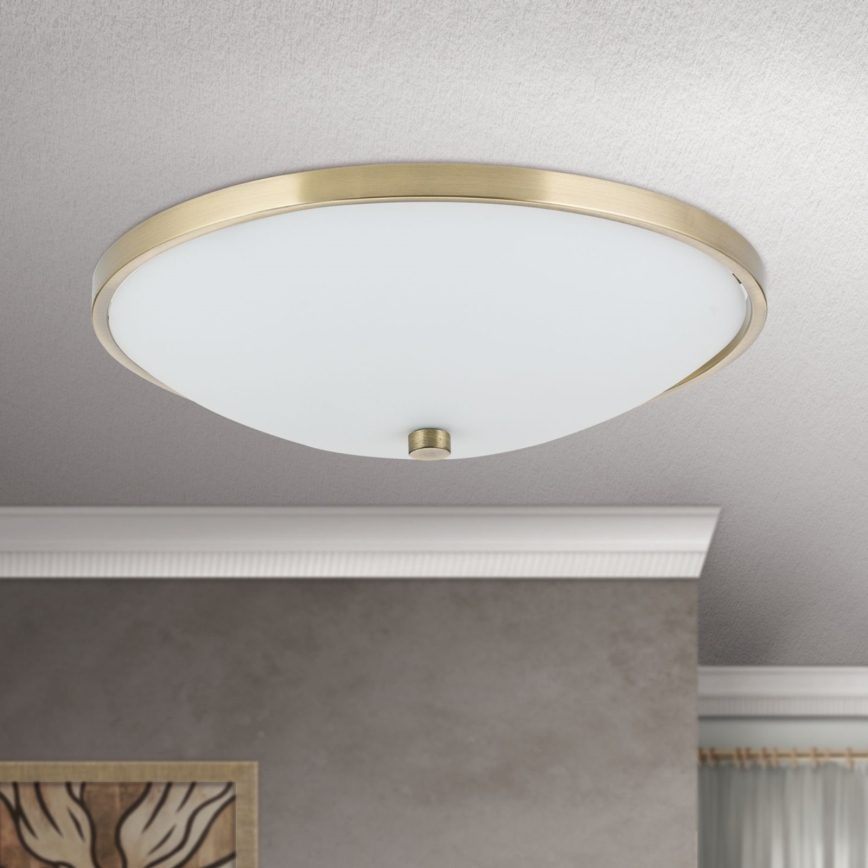 Griestu lampa AIDA 3xE27/60W/230V d. 40 cm misiņš