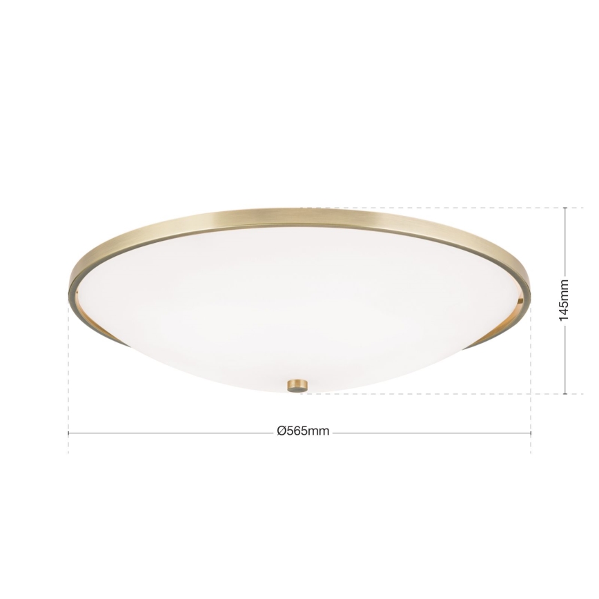 Griestu lampa AIDA 5xE27/60W/230V d. 56,5 cm misiņš