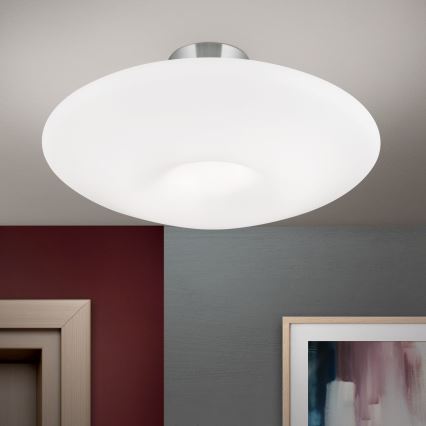 Griestu lampa BLANC 2xE27/60W/230V d. 49 cm matēts hroms