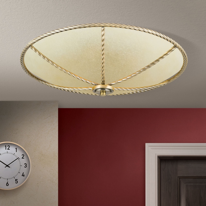 Griestu lampa MAURO 5xE27/60W/230V d. 56 cm bronza