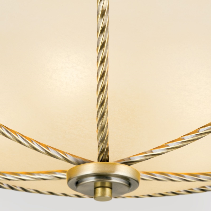 Griestu lampa MAURO 5xE27/60W/230V d. 56 cm bronza