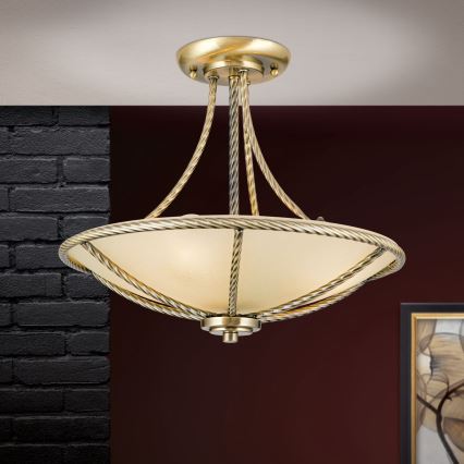 Lustra ar stieni MAURO 3xE27/60W/230V d. 42 cm bronza