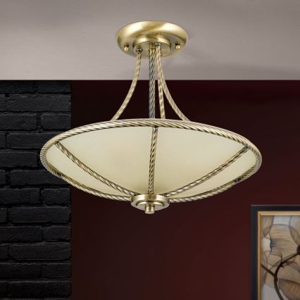 Lustra ar stieni MAURO 3xE27/60W/230V d. 42 cm bronza
