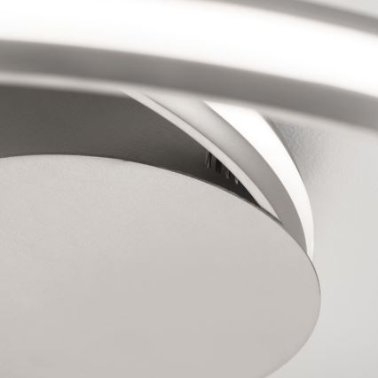 LED Aptumšojama griestu lampa CIRCUS LED/30W/230V sudraba