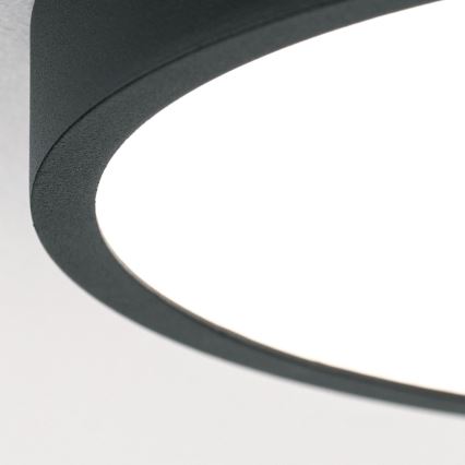 LED Griestu lampa BULLY LED/12W/230V d. 14 cm melna