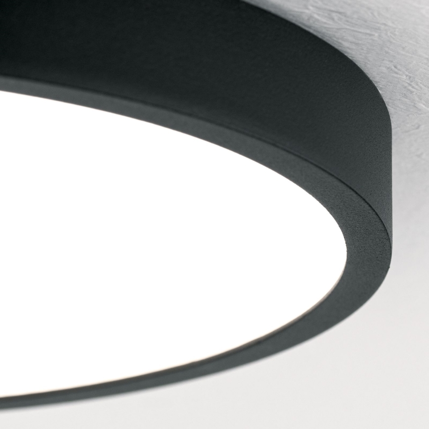 LED Griestu lampa BULLY LED/24W/230V d. 24 cm melna