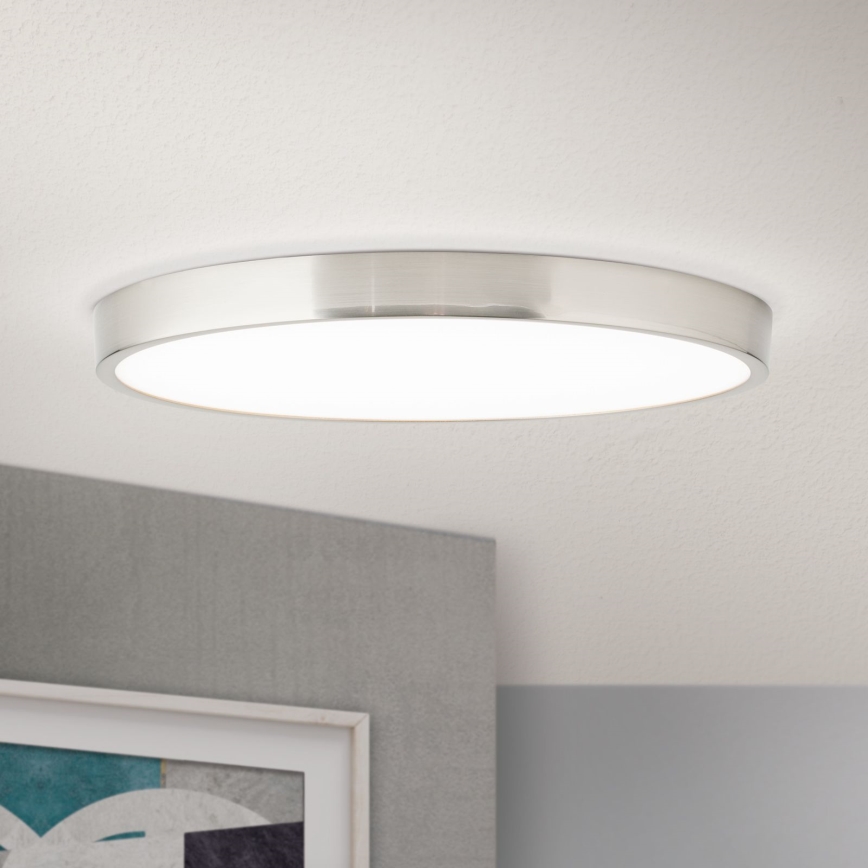 LED Griestu lampa BULLY LED/28W/230V d. 28 cm matēts hroms