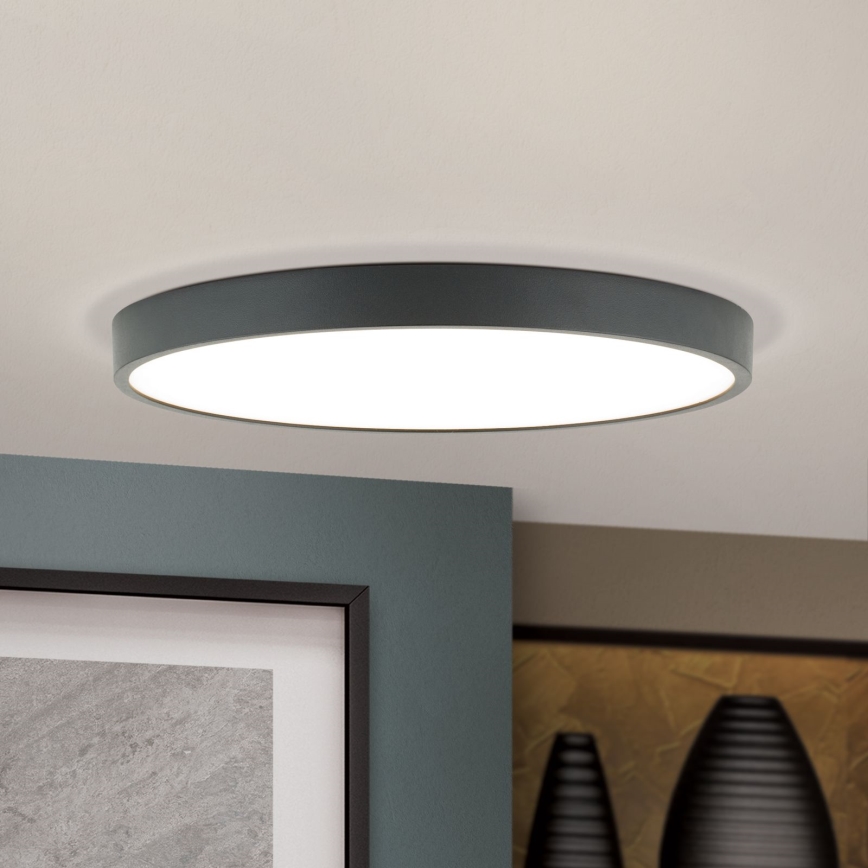 LED Griestu lampa BULLY LED/28W/230V d. 28 cm melna