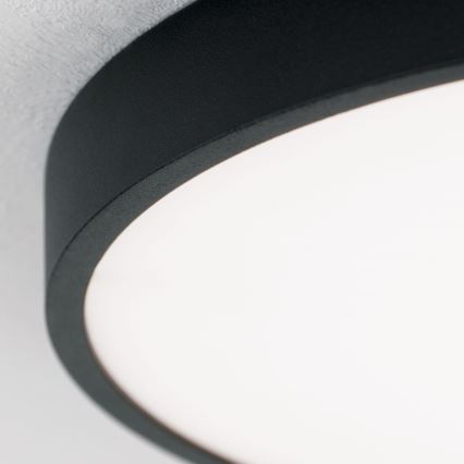 LED Griestu lampa BULLY LED/28W/230V d. 28 cm melna