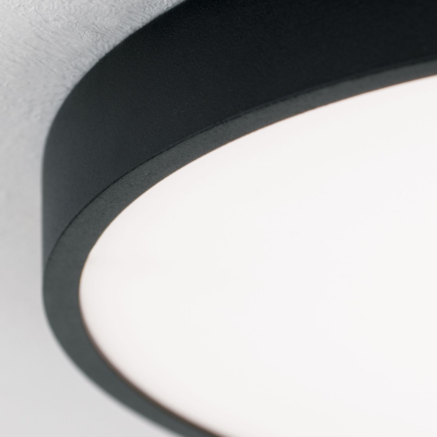 LED Griestu lampa BULLY LED/28W/230V d. 28 cm melna