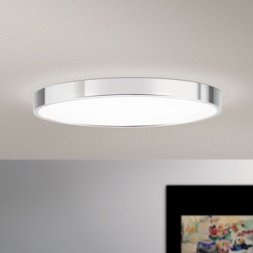 LED Griestu lampa BULLY LED/28W/230V d. 28 cm spīdīgi hromēts