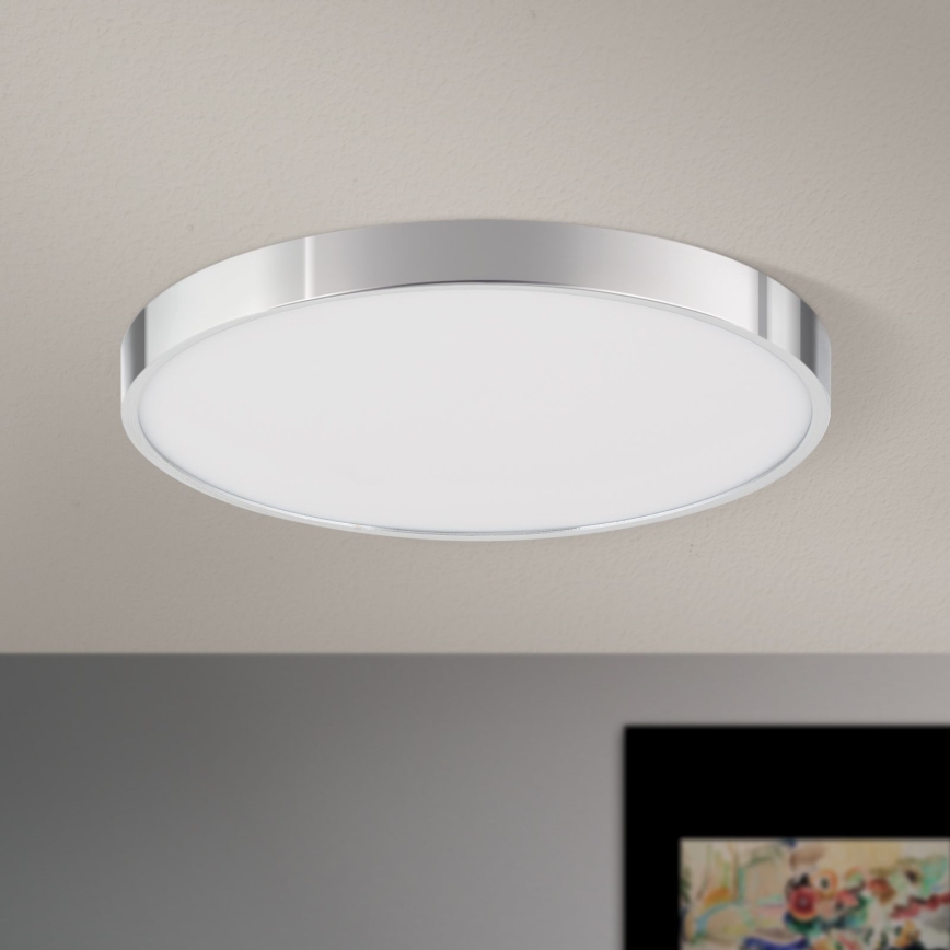 LED Griestu lampa BULLY LED/28W/230V d. 28 cm spīdīgi hromēts