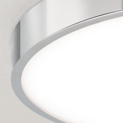 LED Griestu lampa BULLY LED/28W/230V d. 28 cm spīdīgi hromēts