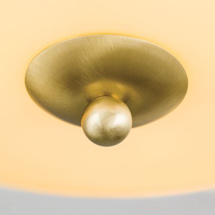 Griestu lampa LANDHAUS 3xE27/60W/230V Ø 35 cm misiņš/bēšs/zaļš