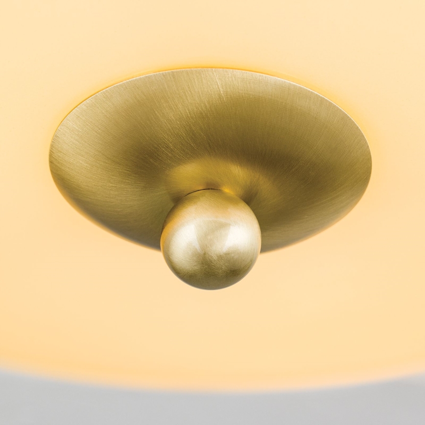 Griestu lampa LANDHAUS 3xE27/60W/230V d. 35 cm misiņš/bēša