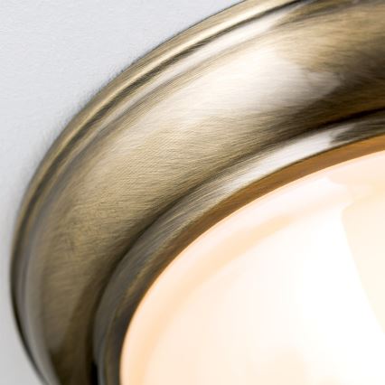 Griestu lampa AUSTRIAN OLD LAMP 2xE27/60W/230V d. 27 cm bronza/bēša