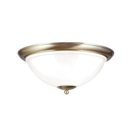 Griestu lampa AUSTRIAN OLD LAMP 3xE27/60W/230V d. 50 cm bronza/balta