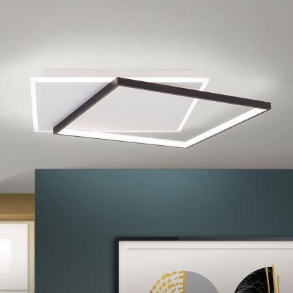 LED Aptumšojama griestu lampa EMANUEL LED/50W/230V balta/melna