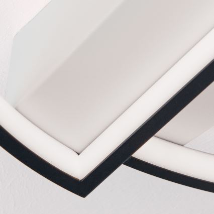 LED Aptumšojama griestu lampa OLGA LED/28W/230V melna/balta