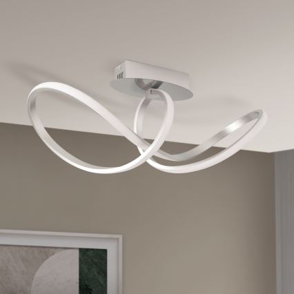 LED Aptumšojama virsapmetuma lustra CIRCUS LED/30W/230V matēts hroms
