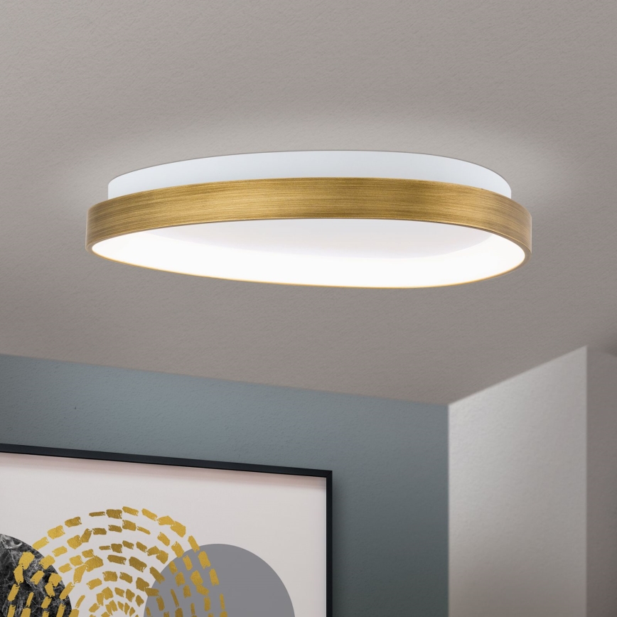 LED Griestu lampa CHARLIE LED/35W/230V d. 45 cm zelta