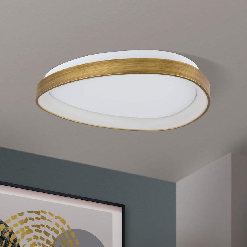 LED Griestu lampa CHARLIE LED/35W/230V d. 45 cm zelta