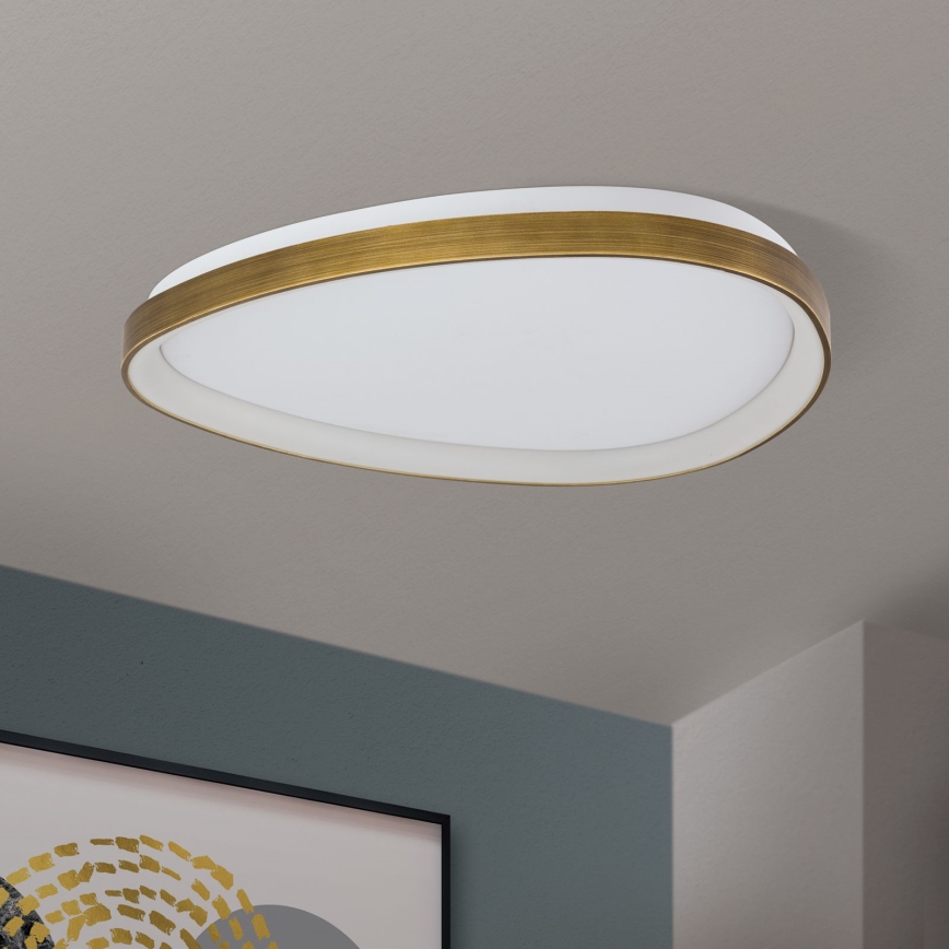 LED Griestu lampa CHARLIE LED/48W/230V d. 65 cm zelta