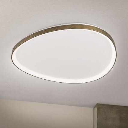 LED Griestu lampa CHARLIE LED/72W/230V d. 80 cm zelta