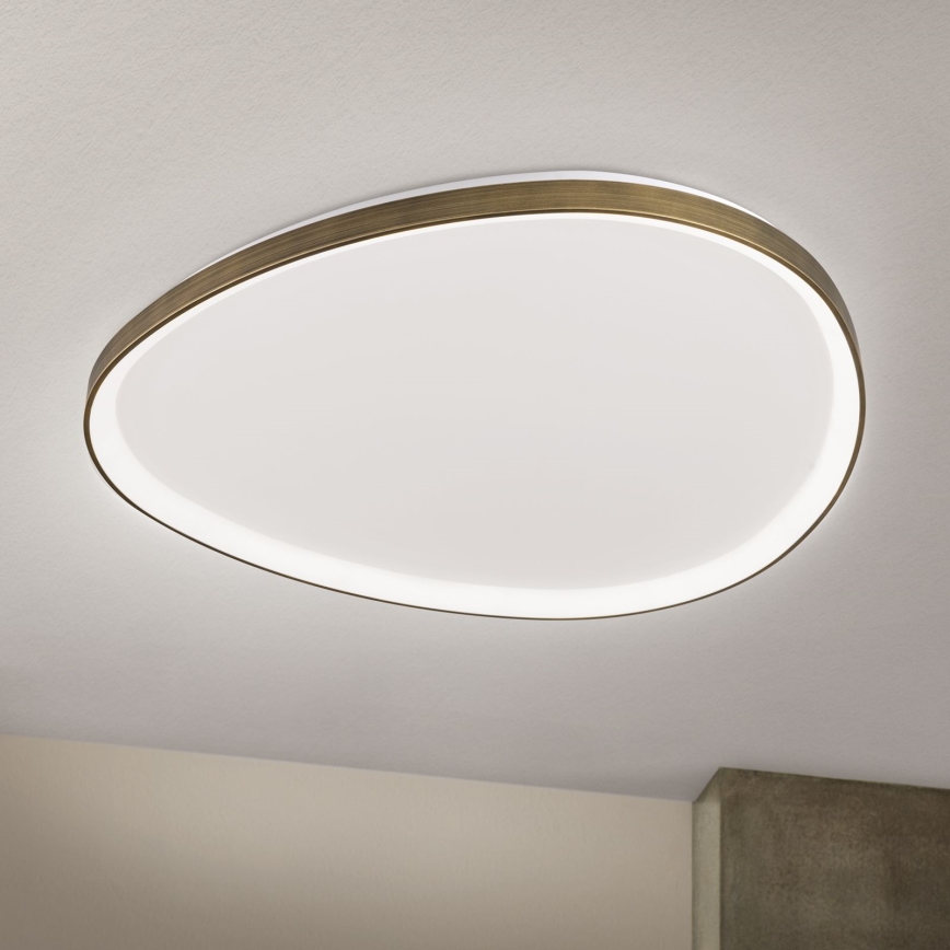 LED Griestu lampa CHARLIE LED/72W/230V d. 80 cm zelta